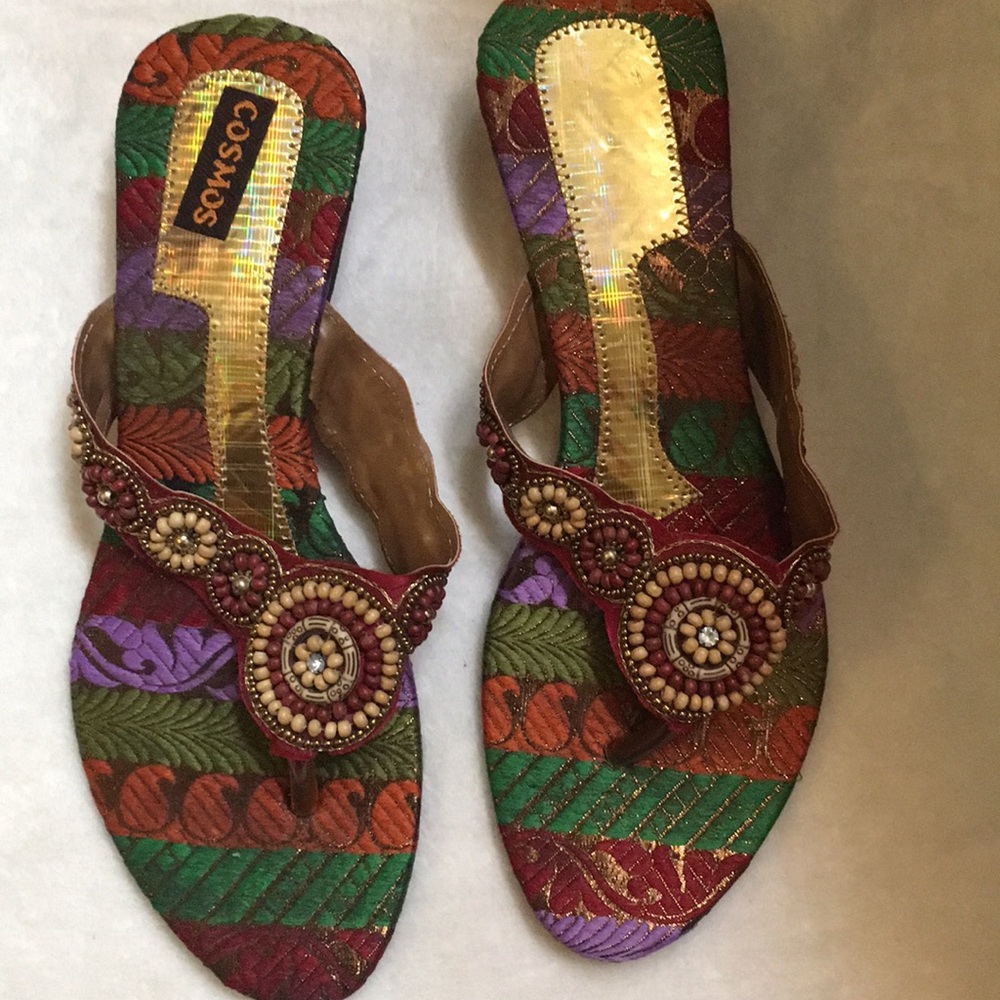 COSMOS Sandals Flip Flop Fits 8 Bead Multi Design
